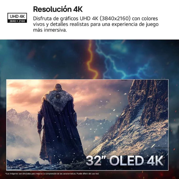 LG UltraGear 32GX850A-B 4K OLED 165Hz 330Hz Dual Mode 32 pulgadas